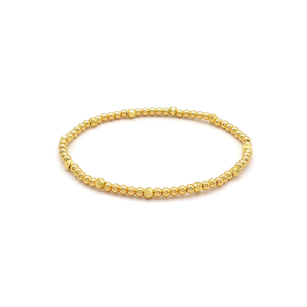Handmade Customizable 3mm Brass Beads With Pendant Fashion Bracelet