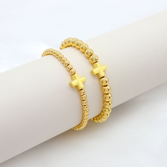 Handmade Customizable 4mm Brass Bracelet 6mm Brass Bracelet Gold Plated
