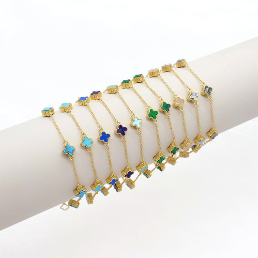 Handmade Customizable 7mm Imitation Shell Charms Bracelet