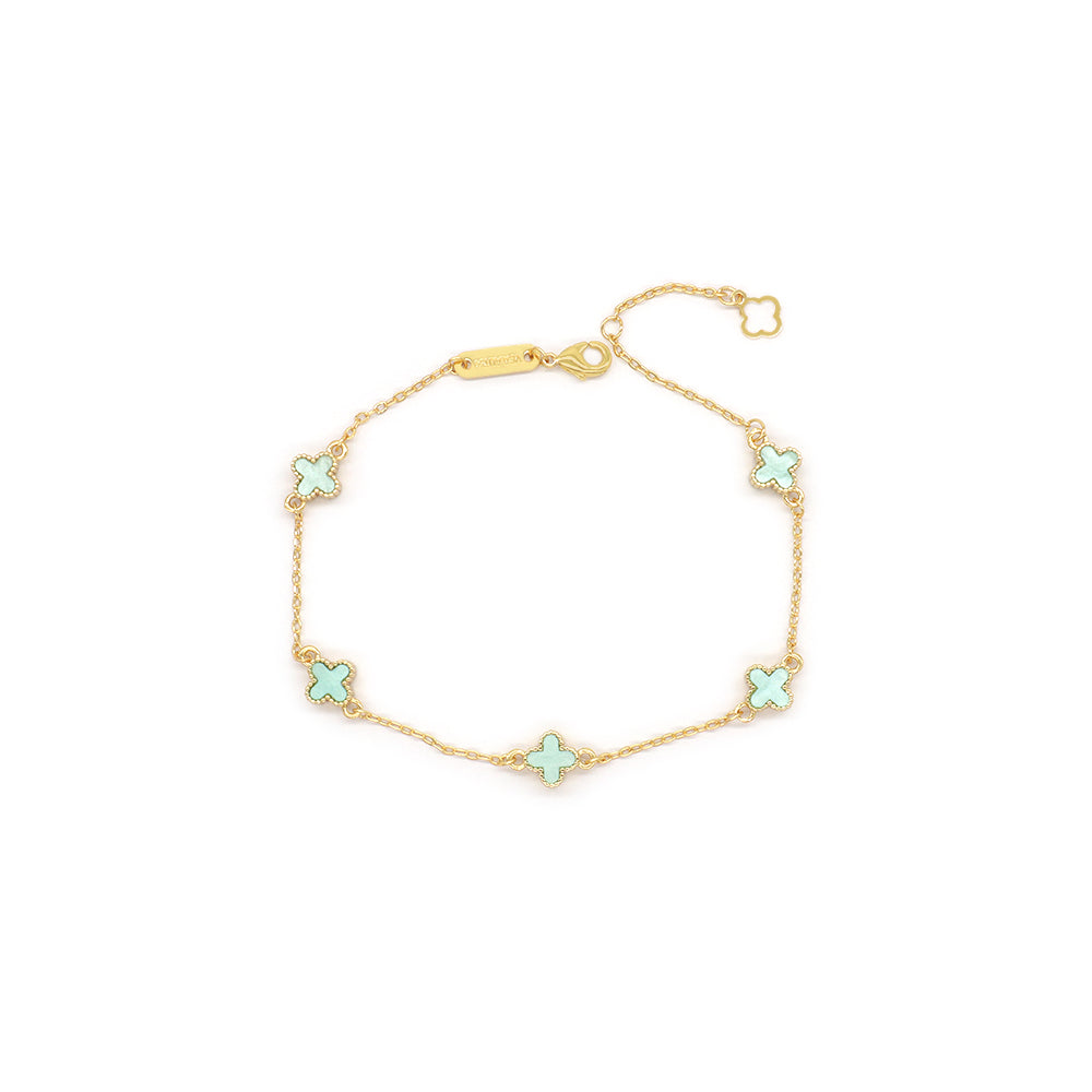 Handmade Customizable 7mm Imitation Shell Charms Bracelet