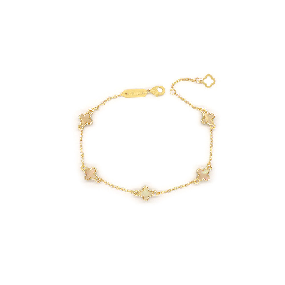 Handmade Customizable 7mm Imitation Shell Charms Bracelet