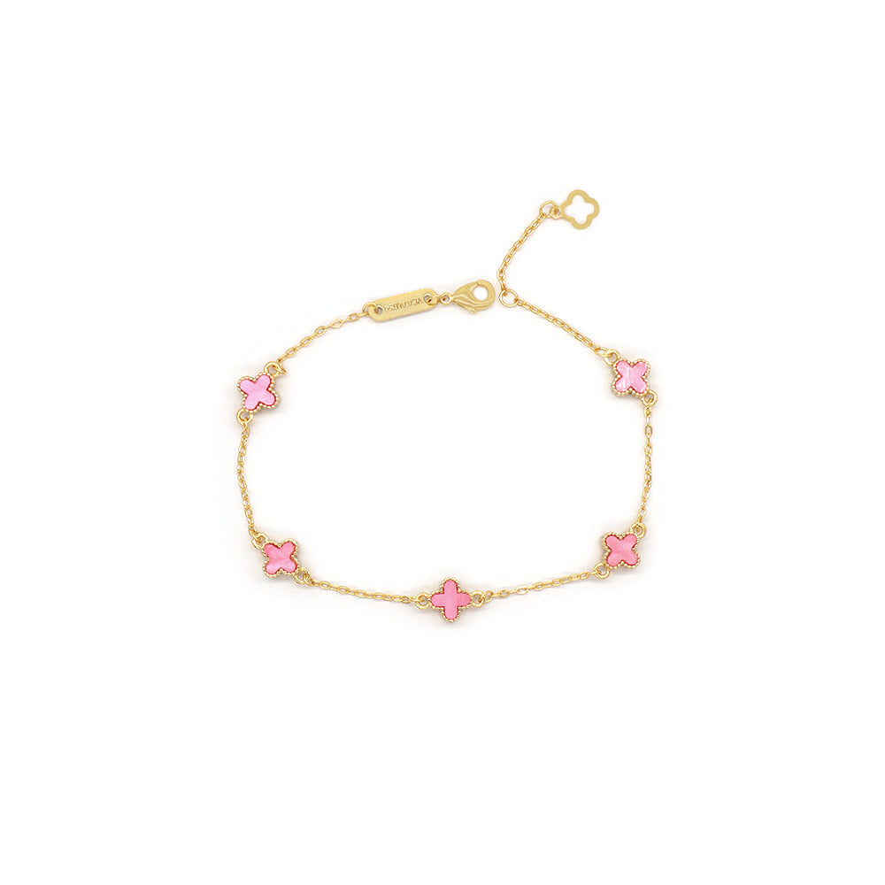 Handmade Customizable 7mm Imitation Shell Charms Bracelet