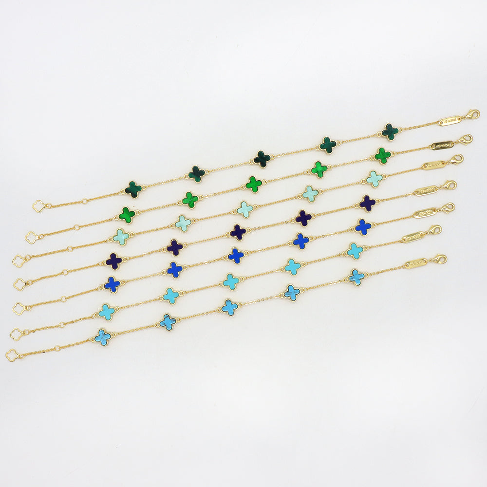 Handmade Customizable 9mm Imitation Shell Charms Bracelet