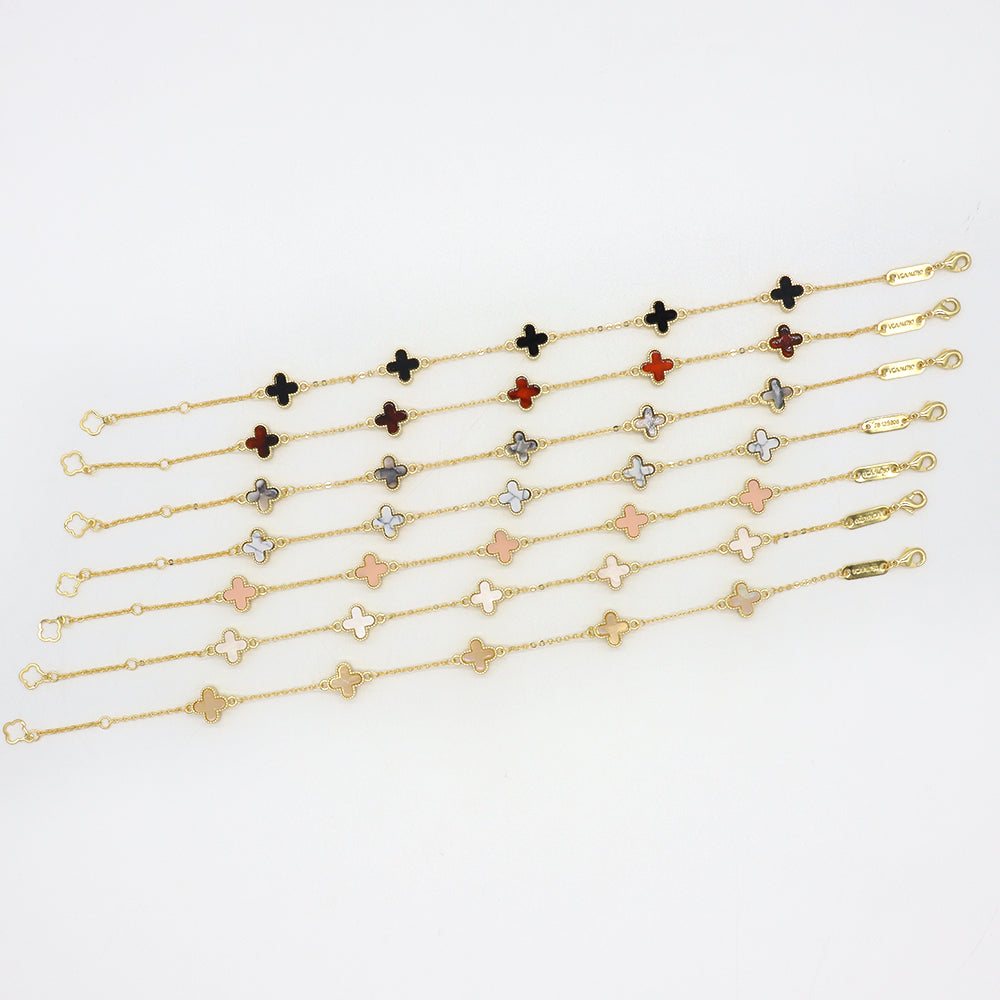 Handmade Customizable 9mm Imitation Shell Charms Bracelet