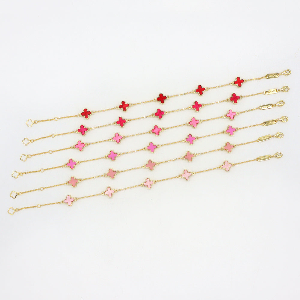 Handmade Customizable 9mm Imitation Shell Charms Bracelet