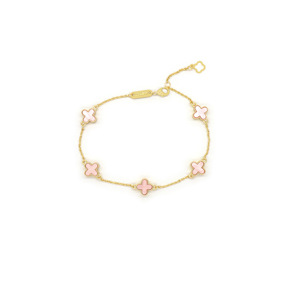 Handmade Customizable 9mm Imitation Shell Charms Bracelet