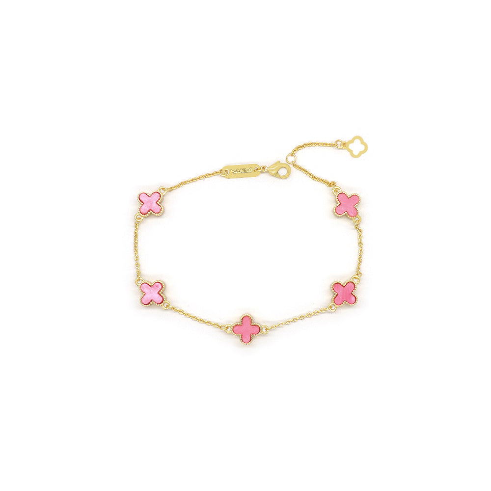 Handmade Customizable 9mm Imitation Shell Charms Bracelet