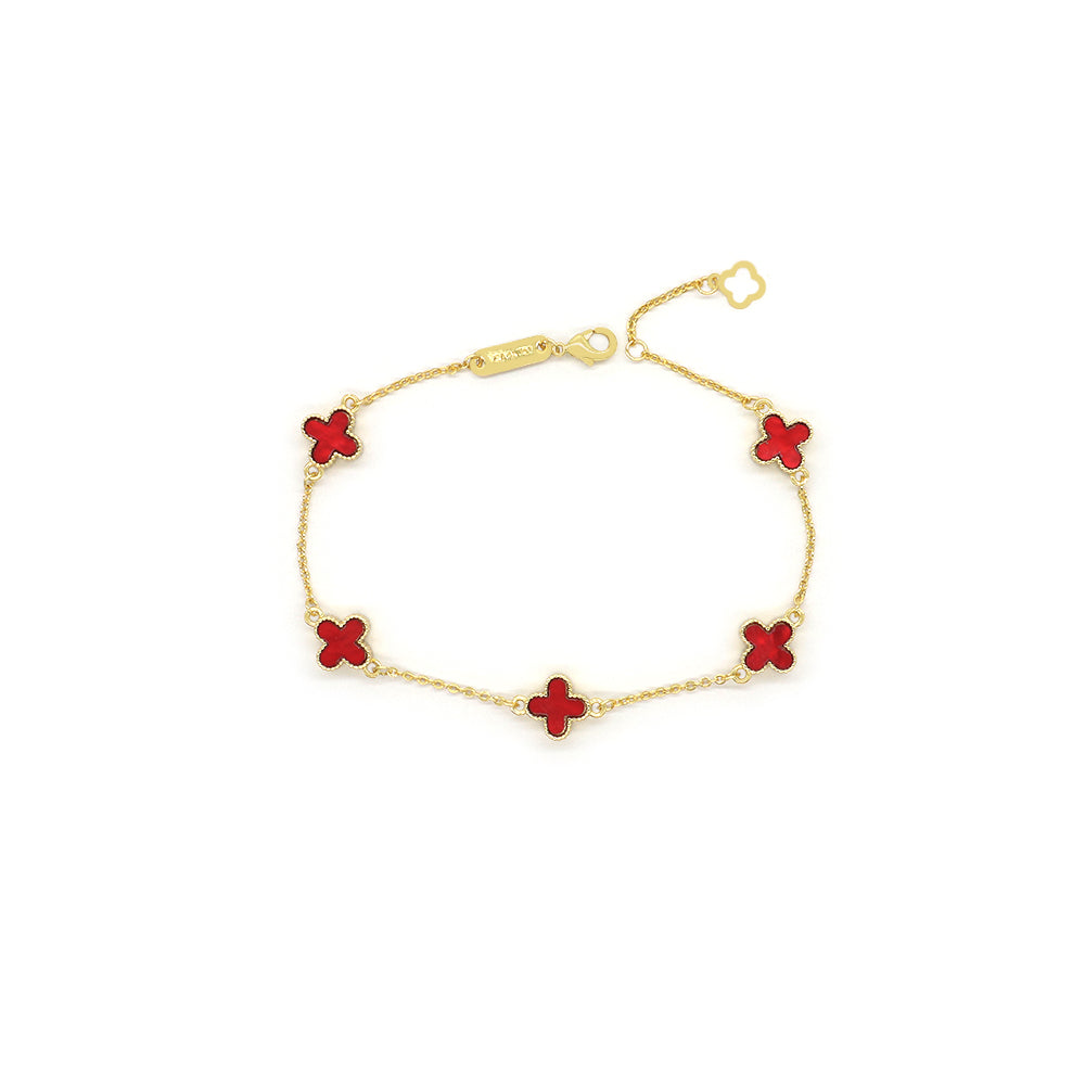 Handmade Customizable 9mm Imitation Shell Charms Bracelet