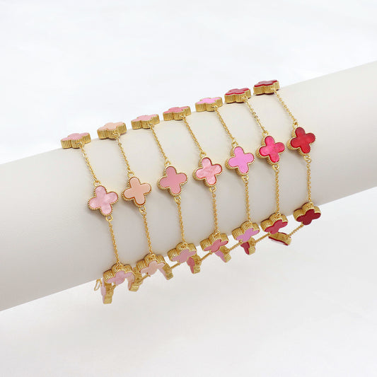 Handmade Customizable 11mm Imitation Shell Charms Bracelet