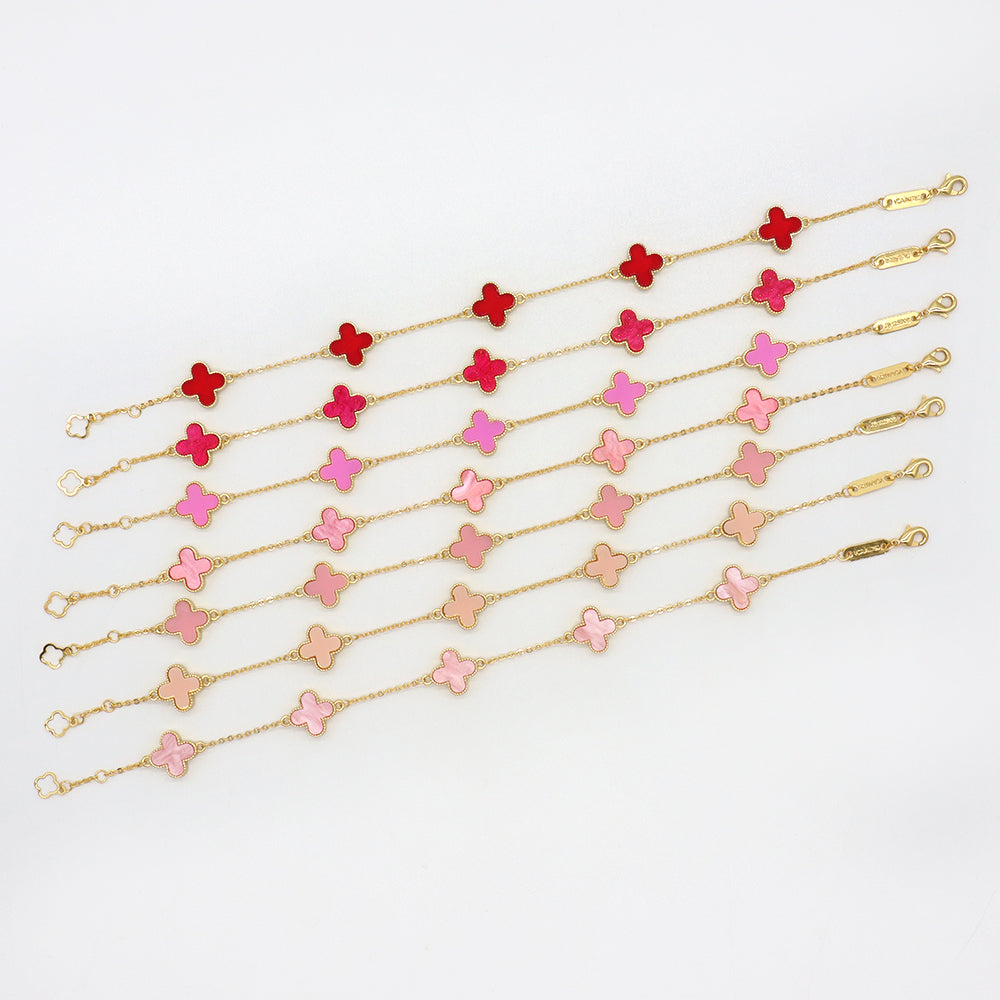 Handmade Customizable 11mm Imitation Shell Charms Bracelet