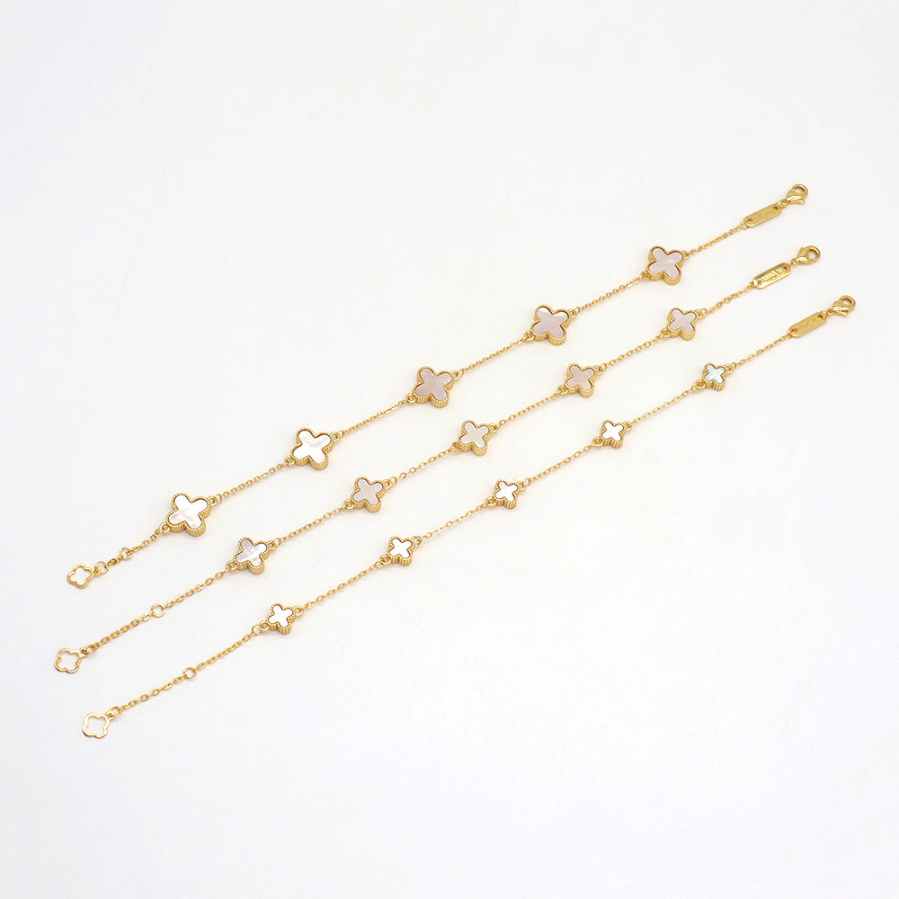 Handmade Customizable 11mm Imitation Shell Charms Bracelet