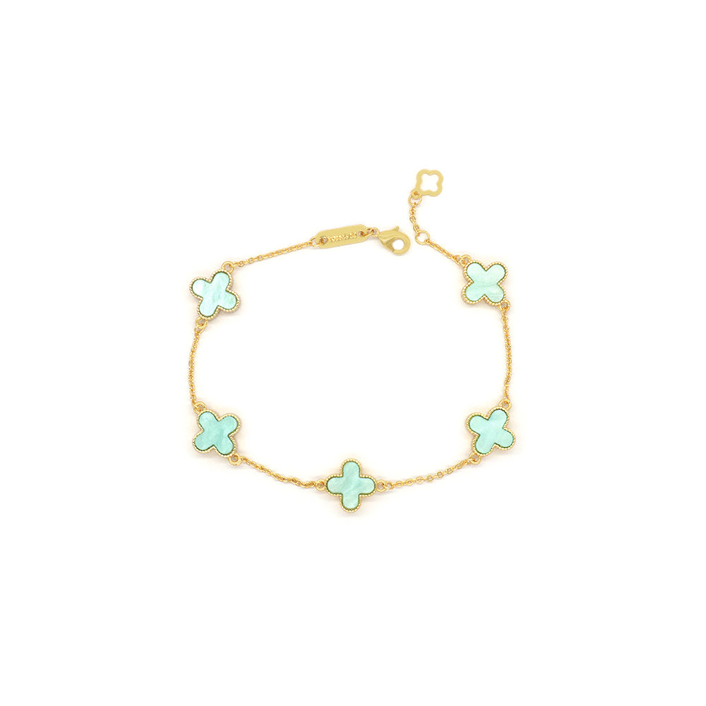 Handmade Customizable 11mm Imitation Shell Charms Bracelet