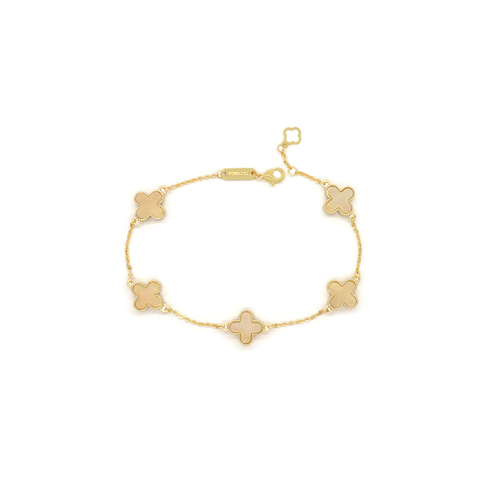 Handmade Customizable 11mm Imitation Shell Charms Bracelet