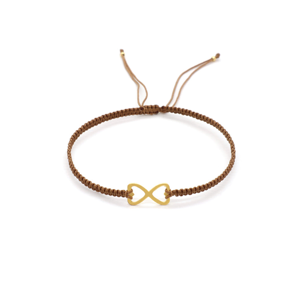 Handmade Customizable 925 Sterling Silver Charm Cotton Thread Weave Bracelet