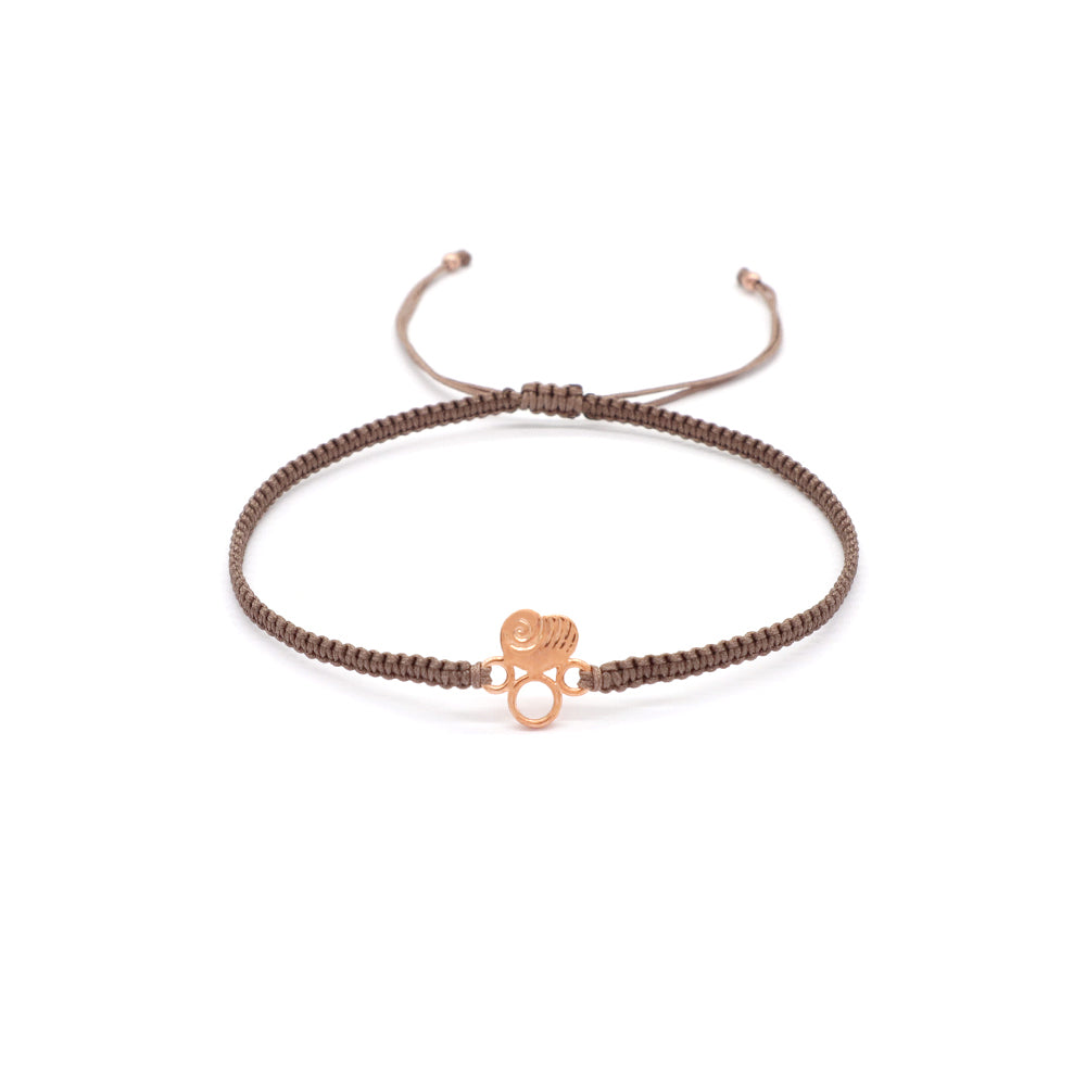 Handmade Customizable 925 Sterling Silver Charm Cotton Thread Weave Bracelet