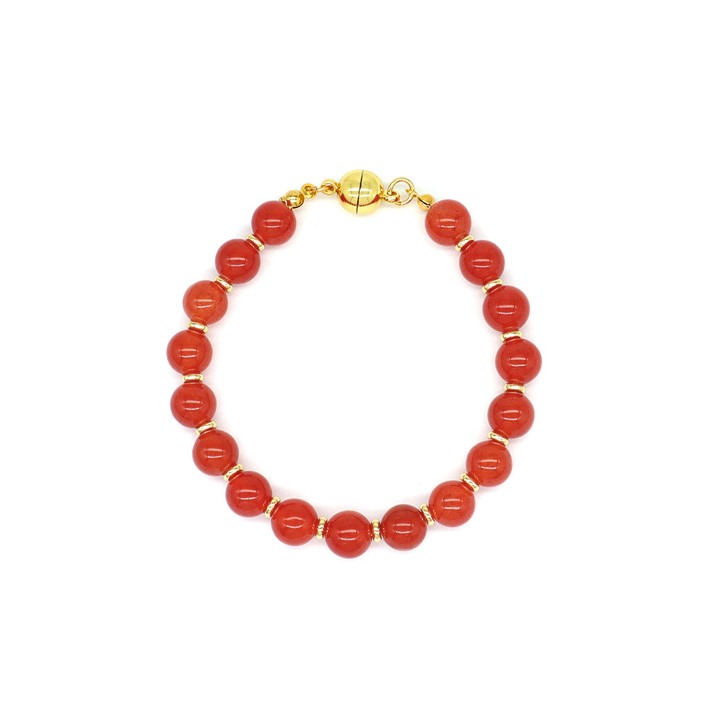 Handmade Customizable 8mm Natural Stone Beads Bracelet