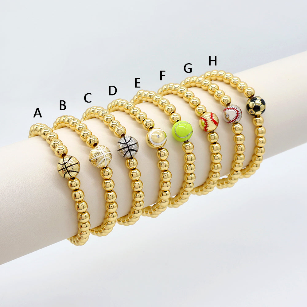 Handmade Customizable Brass Beads Bracelet