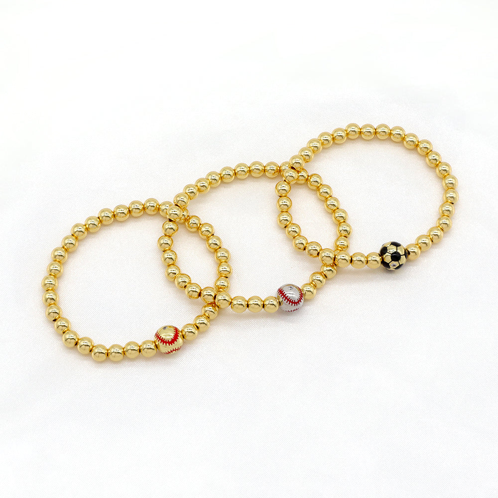 Handmade Customizable Brass Beads Bracelet