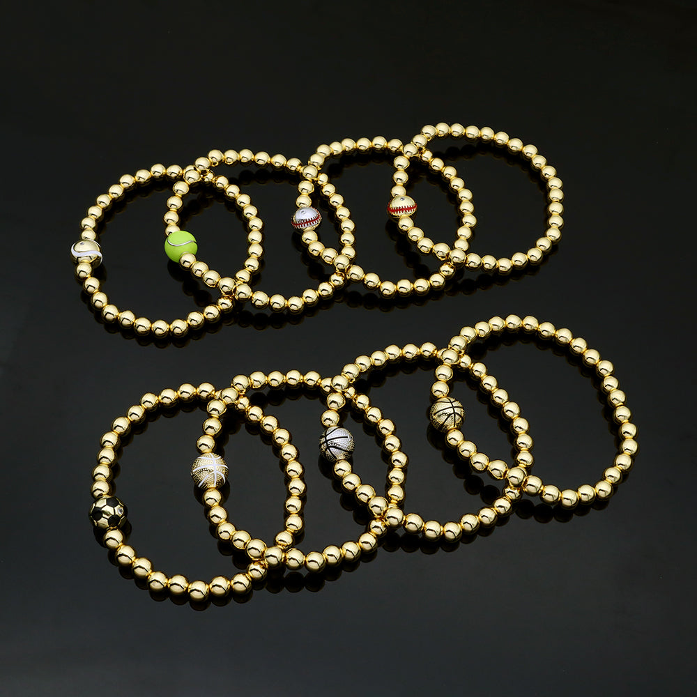 Handmade Customizable Brass Beads Bracelet