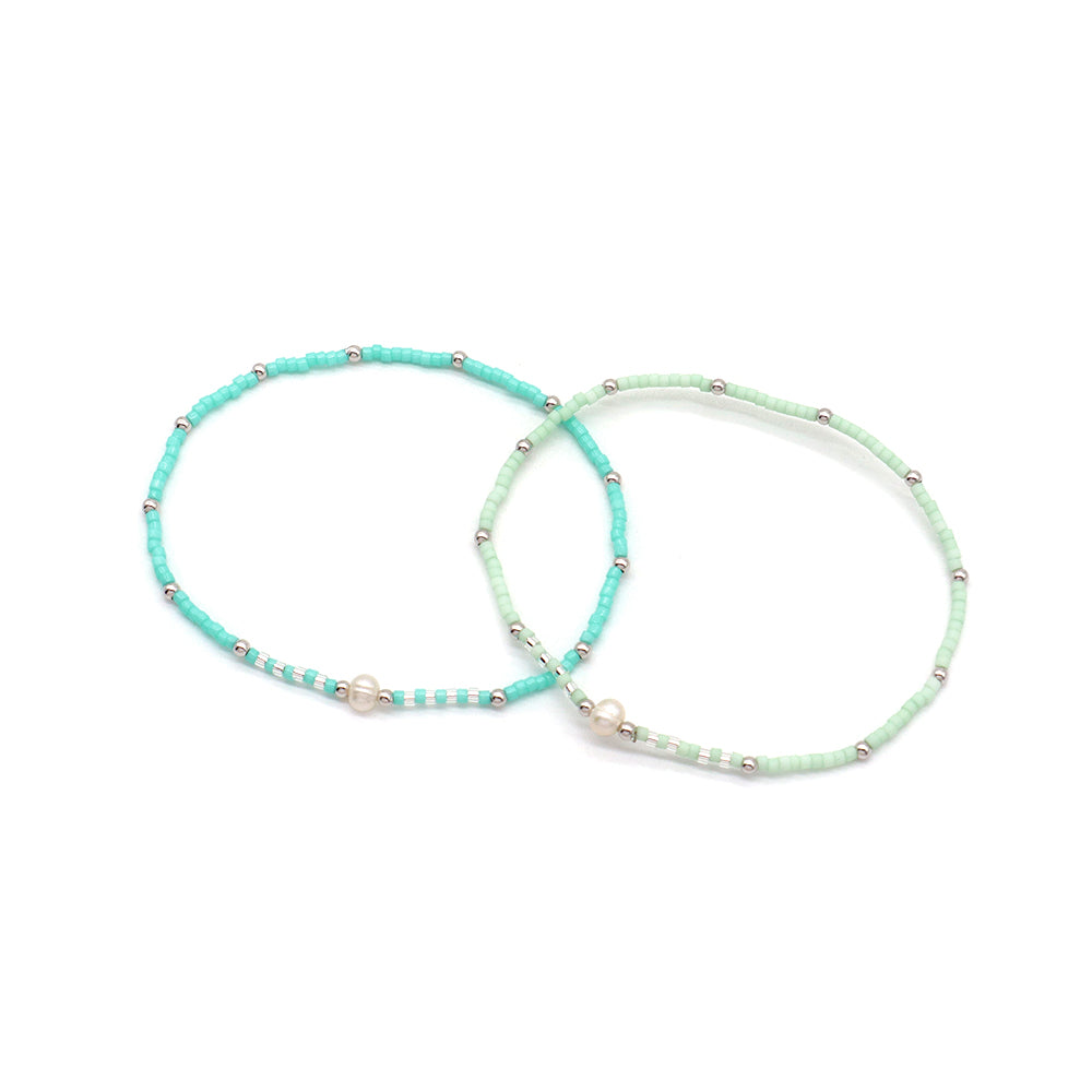 Handmade Customizable MIYUKI Beads Bracelet With Fresh Water Pearl