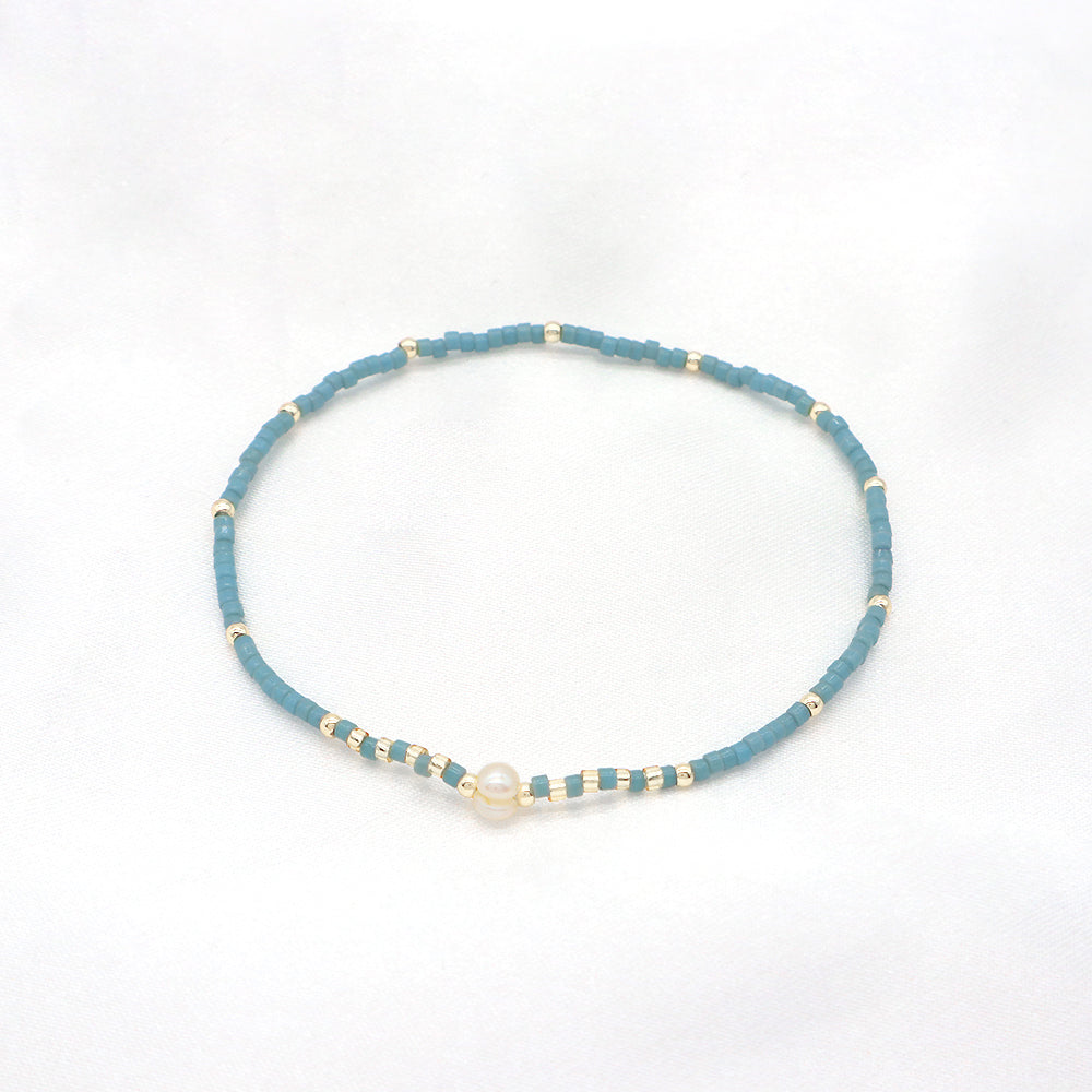 Handmade Customizable MIYUKI Beads Bracelet With Fresh Water Pearl
