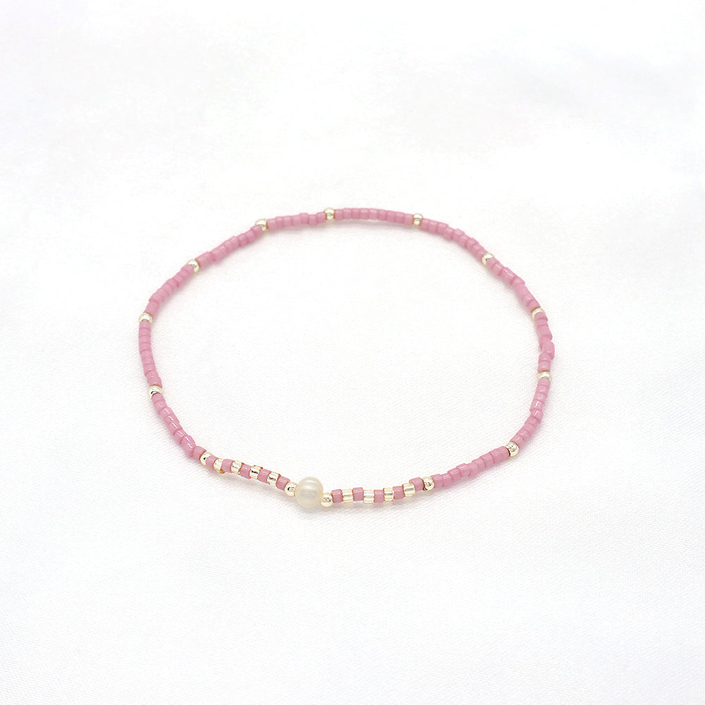 Handmade Customizable MIYUKI Beads Bracelet With Fresh Water Pearl