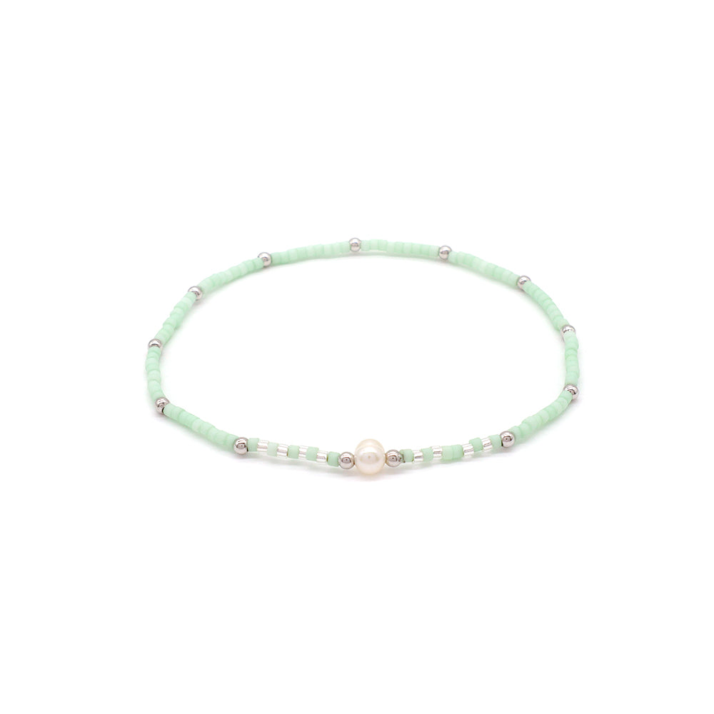 Handmade Customizable MIYUKI Beads Bracelet With Fresh Water Pearl