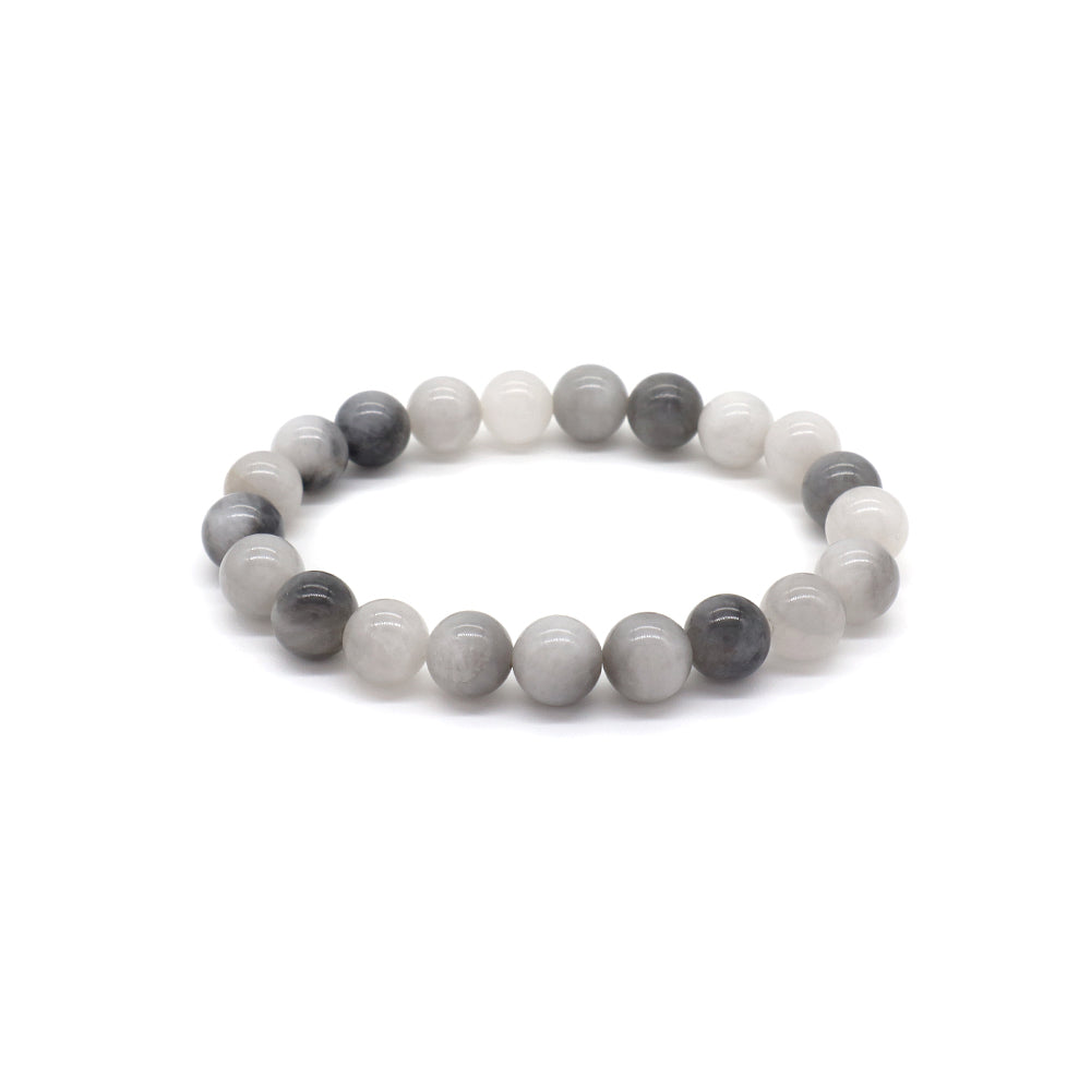 Handmade Customizable 8mm Natural Stone Beads Bracelet