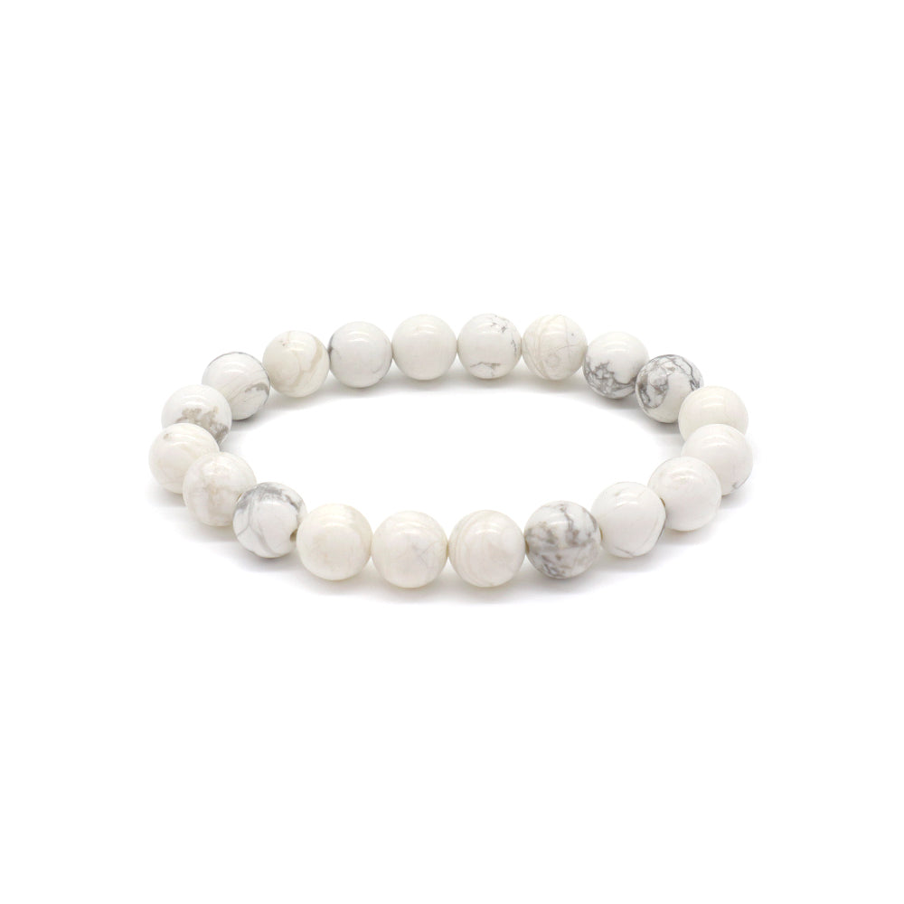 Handmade Customizable 8mm Natural Stone Beads Bracelet