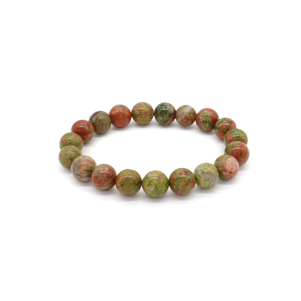 Handmade Customizable 8mm Natural Stone Beads Bracelet