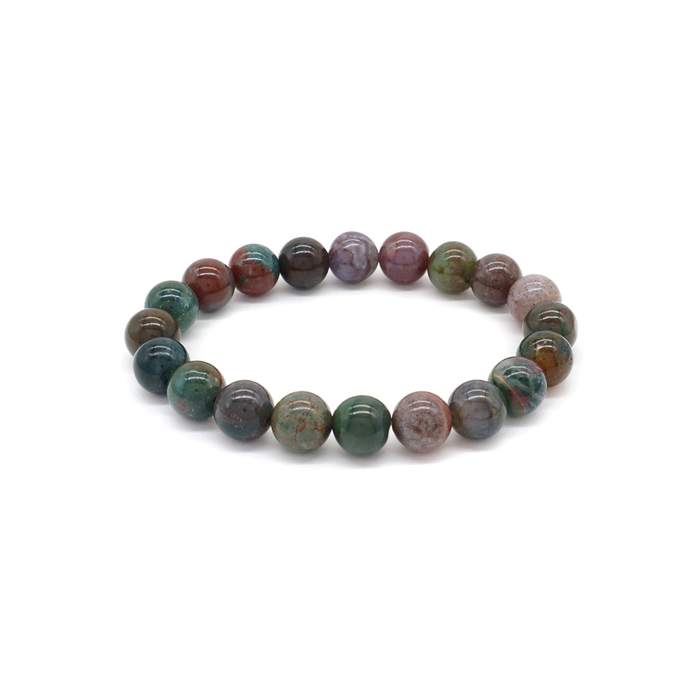 Handmade Customizable 8mm Natural Stone Beads Bracelet