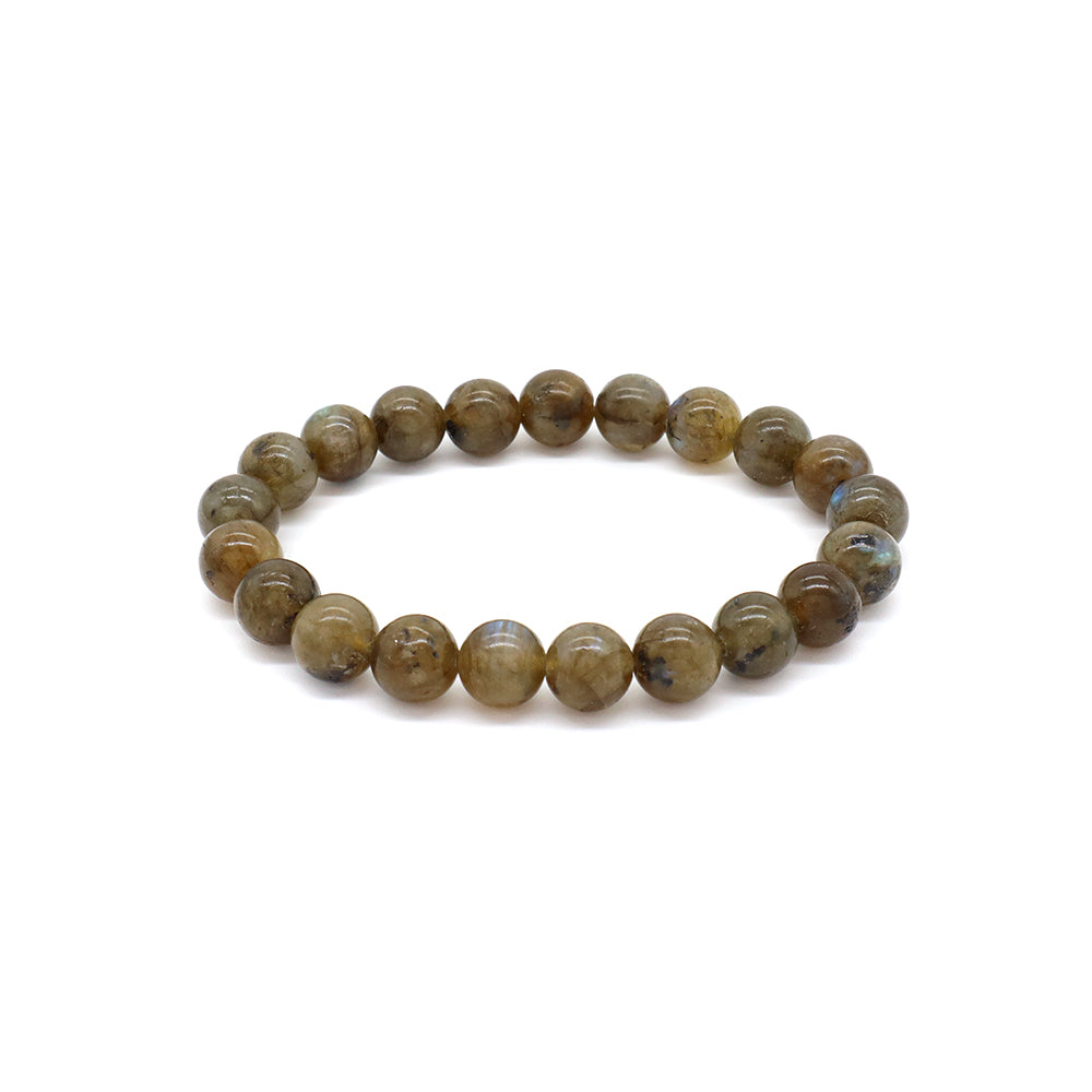 Handmade Customizable 8mm Natural Stone Beads Bracelet