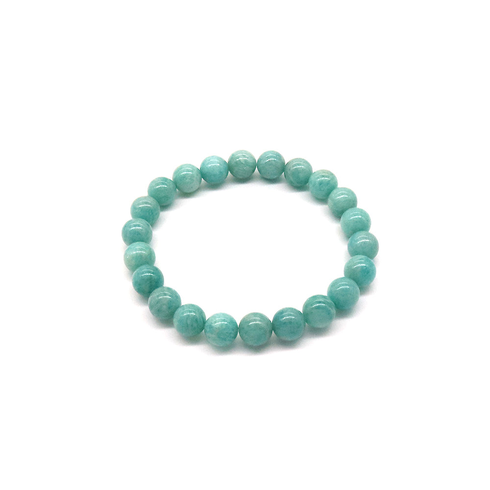 Handmade Customizable 8mm Natural Stone Beads Bracelet