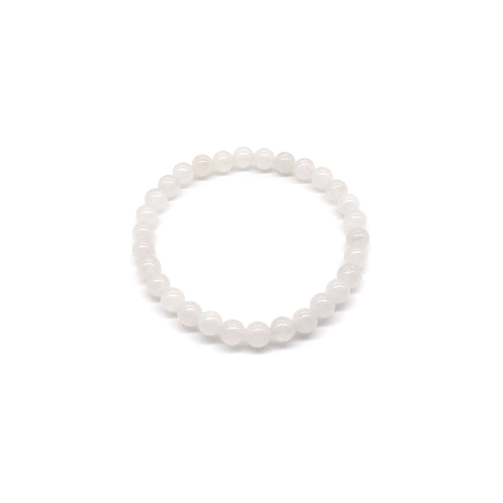 Handmade Customizable 6mm Natural Stone Beads Bracelet