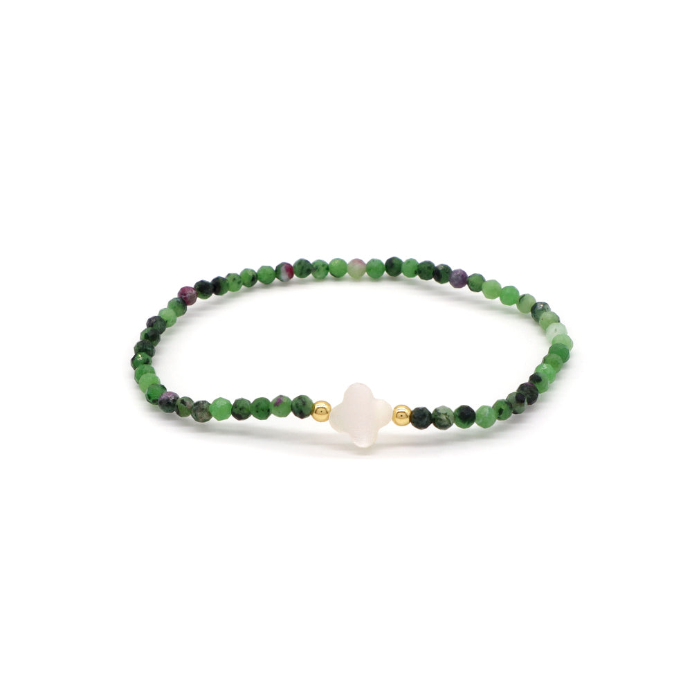 Handmade Customizable Natural Stone With Shell Charm