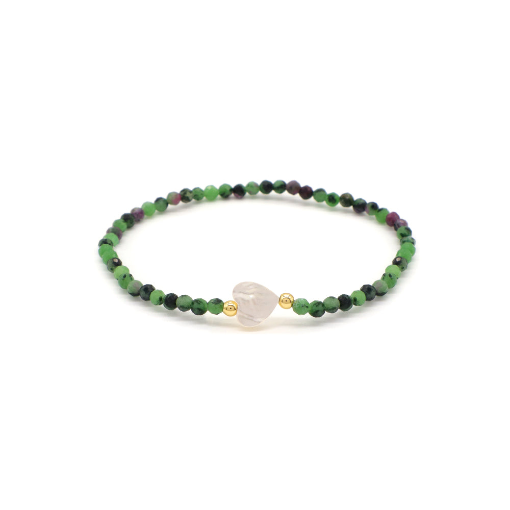 Handmade Customizable Natural Stone With Shell Charm