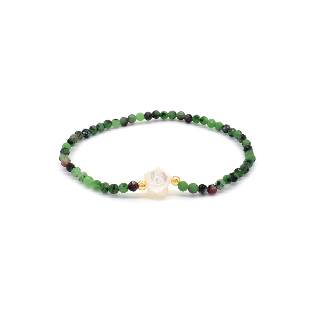 Handmade Customizable Natural Stone With Shell Charm