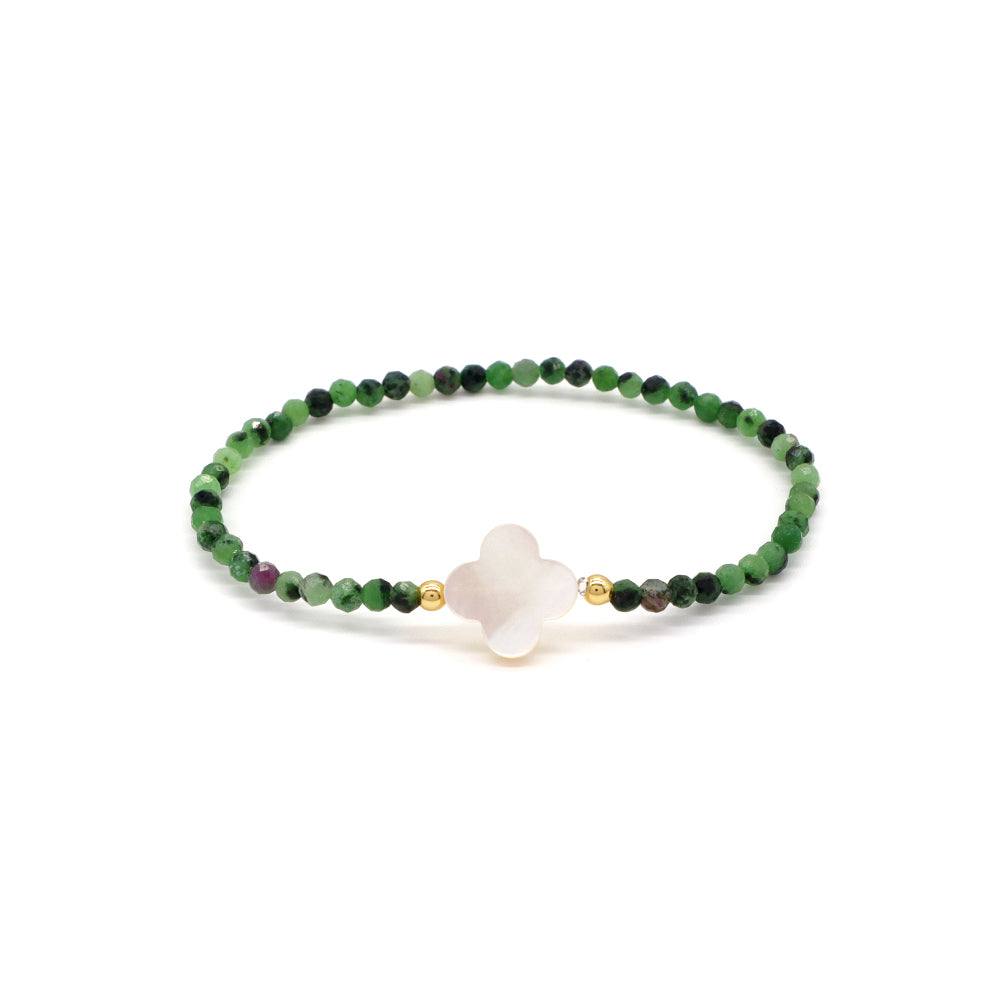 Handmade Customizable Natural Stone With Shell Charm