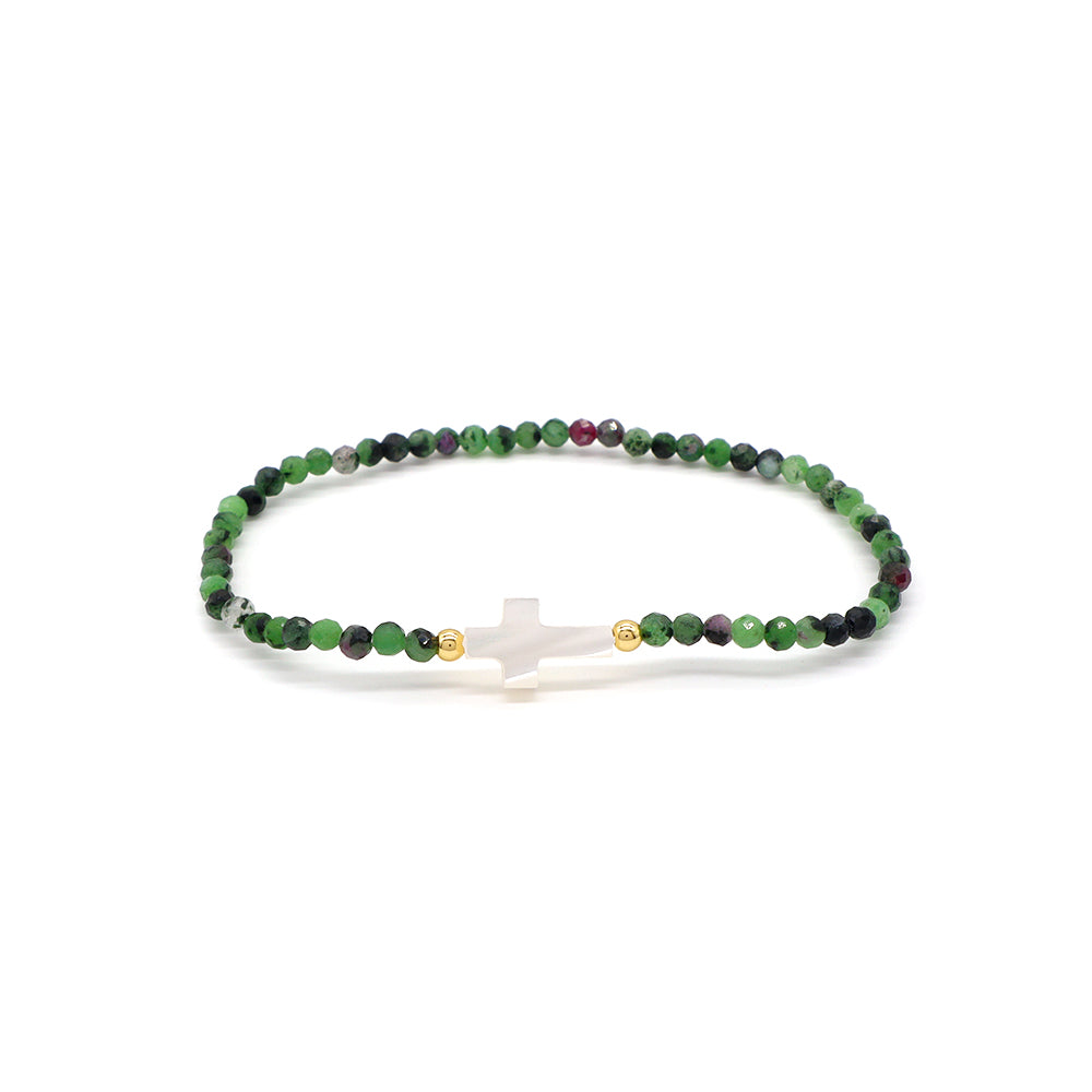 Handmade Customizable Natural Stone With Shell Charm