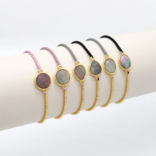 Handmade Customizable Miyuki Beads Bracelet With Shell Charm