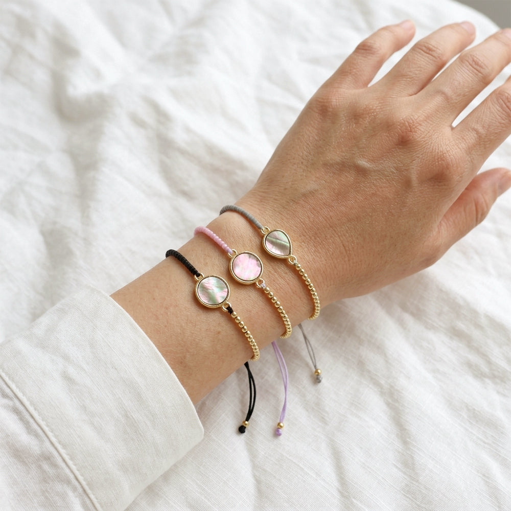 Handmade Customizable Miyuki Beads Bracelet With Shell Charm