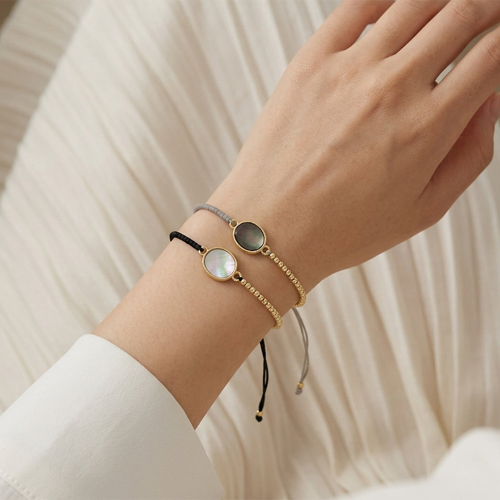 Handmade Customizable Miyuki Beads Bracelet With Shell Charm