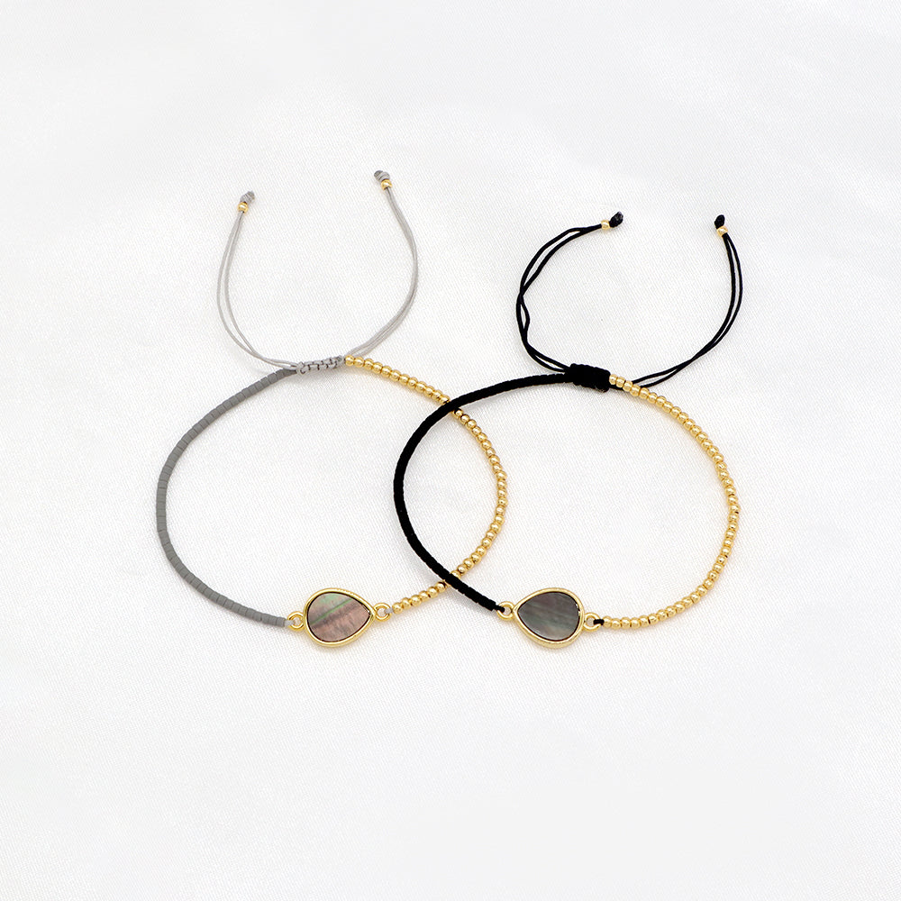 Handmade Customizable Miyuki Beads Bracelet With Shell Charm