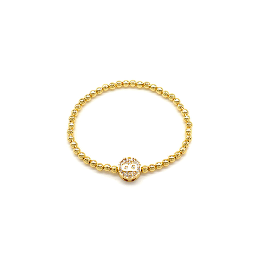 Handmade Customizable 4mm / 6mm Brass Beads Bracelet