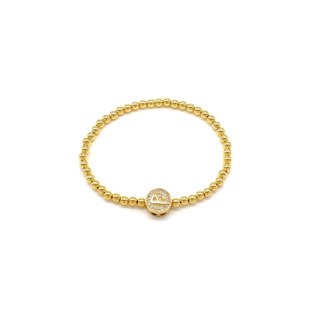 Handmade Customizable 4mm / 6mm Brass Beads Bracelet