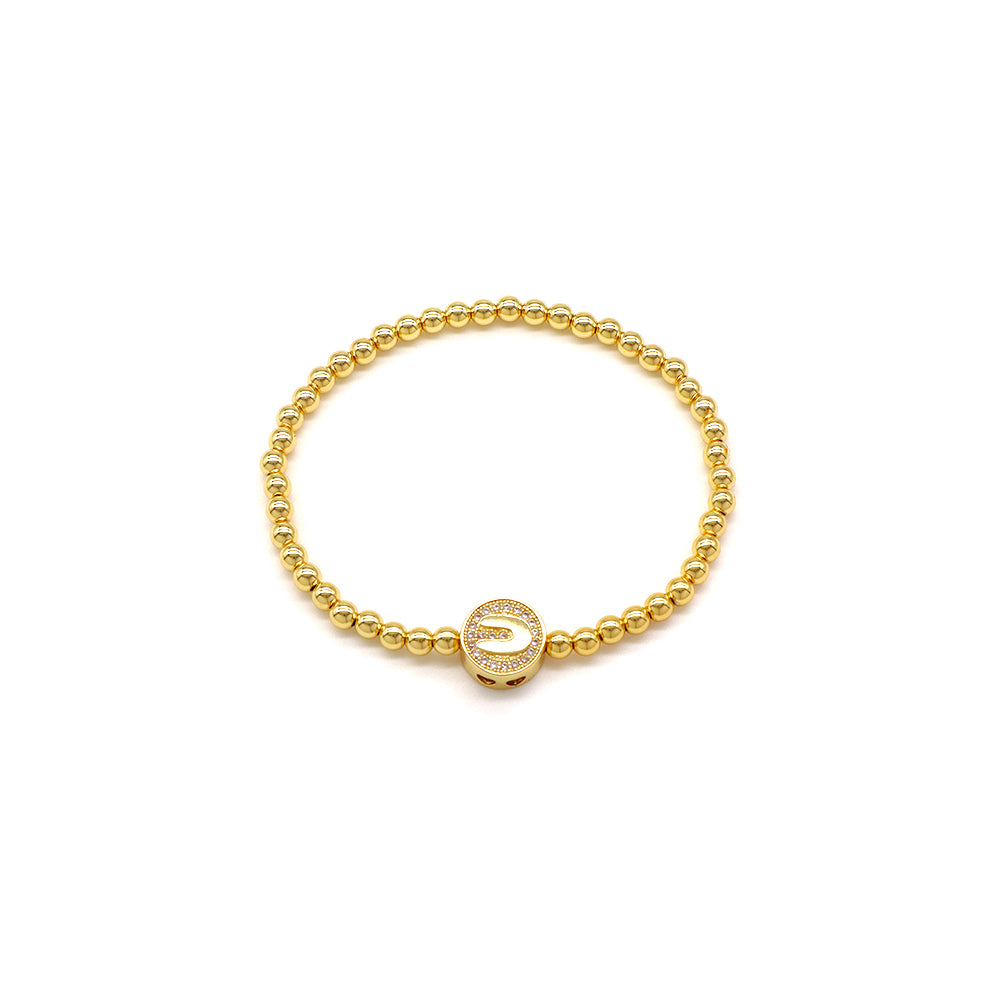 Handmade Customizable 4mm / 6mm Brass Beads Bracelet