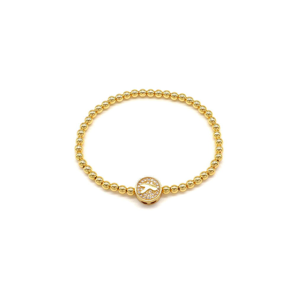 Handmade Customizable 4mm / 6mm Brass Beads Bracelet