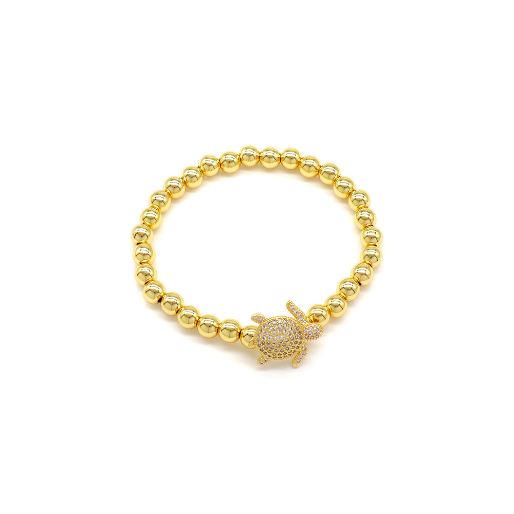 Handmade Customizable 4mm / 6mm Brass Beads Bracelet