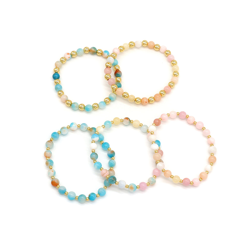 Handmade Customizable Natural Stone Beads Bracelet