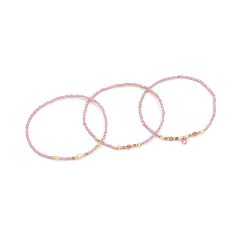 Handmade Customizable Natural Stone Miyuki Beads Bracelet With Fresh Water Pearl